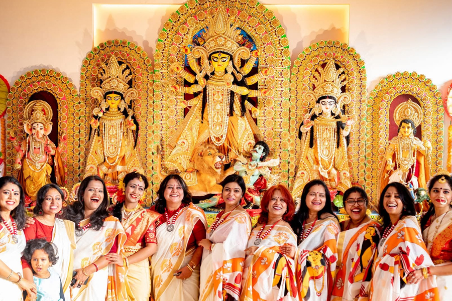 Probashe Durga Puja: Durga Puja preparation in Brussels, Belgium