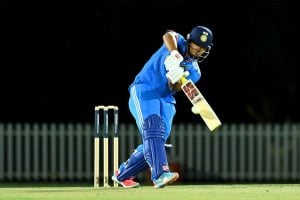 Vaibhav Suryavanshi Slams 7 Fours And 1 Six in India U19 vs Aus U19 match