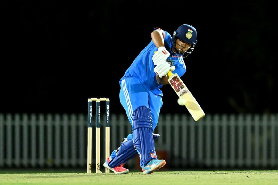 Vaibhav Suryavanshi Slams 7 Fours And 1 Six in India U19 vs Aus U19 match