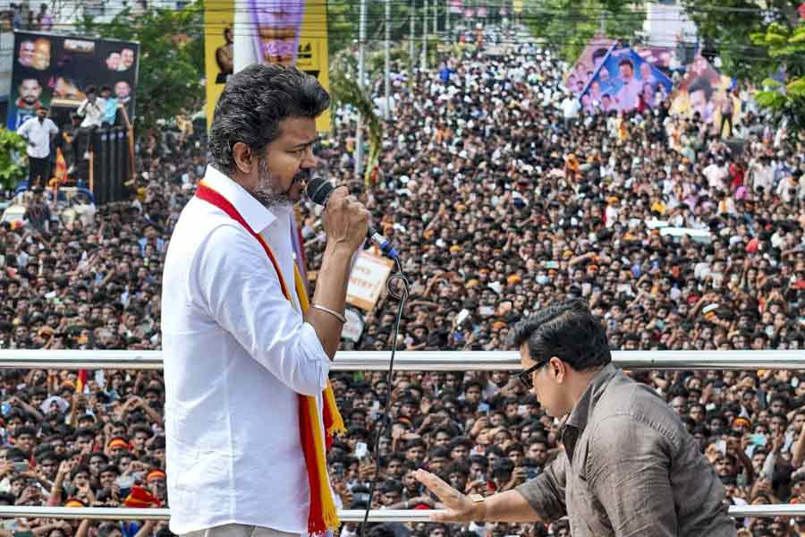 TVK leader arrested in Vijay rally stampede