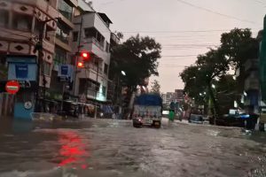 Waterlogged in railway track in kolkata, service disrupted