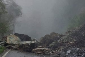 river water flowing on Darjeeling roads! Sevak stranded in landslide