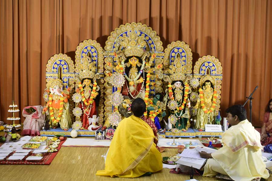 Probashe Durga Puja: during durga puja dresden in germany becomes mini kolkata