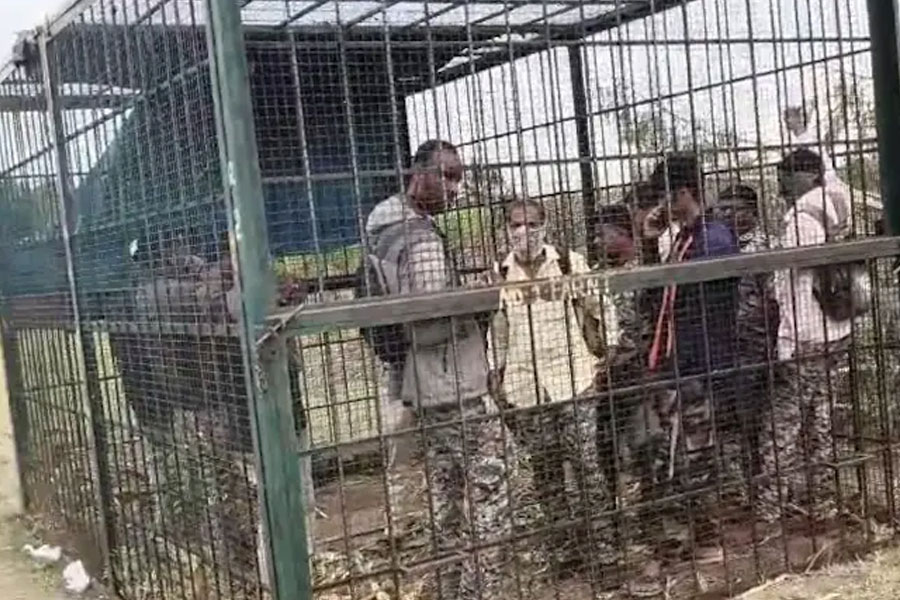 Forest officials locked up in Tiger cage by villagers in Karnataka