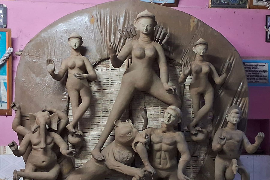 Various stories spread during the puja at the 400-year-old Shukulbari temple in Nadia