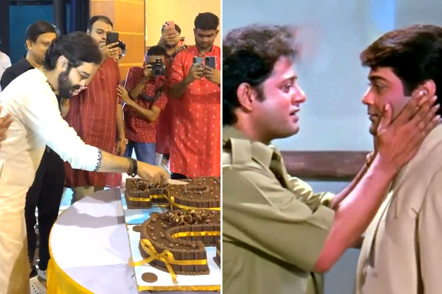 tollywood superstar Prosenjit Chatterjee celebrate his birthday with his fan