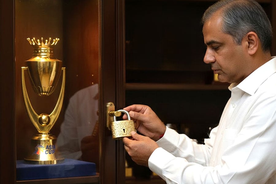 Mohsin Naqvi, Pakistan's interior minister, has reportedly locked away the Asia Cup trophy
