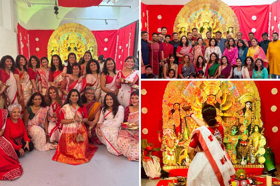 Probashe Durga Puja: Bengali Cultural Association in Barcelona ends Durga Puja happlily with Sindoor Khela