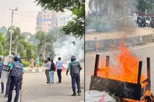 In Bangladesh, police and agitators involved in clash near Dhaka Parliament house
