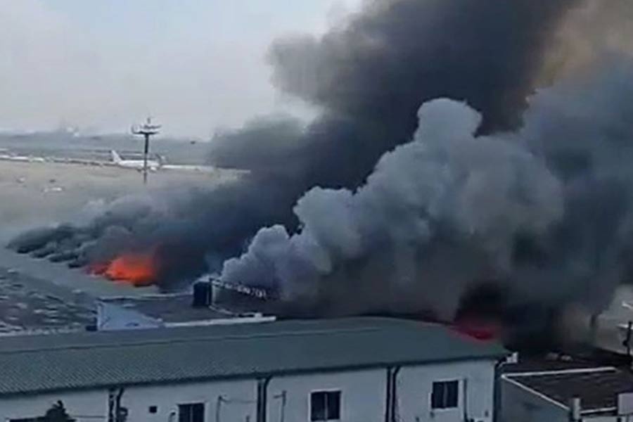 Massive fire engulfs cargo village in Dhaka airport, flight service temporarily halted