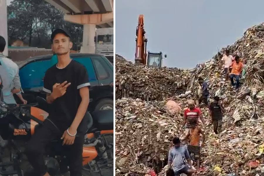 Deadbody of teenage boy found into the dumping ground of Dumdum