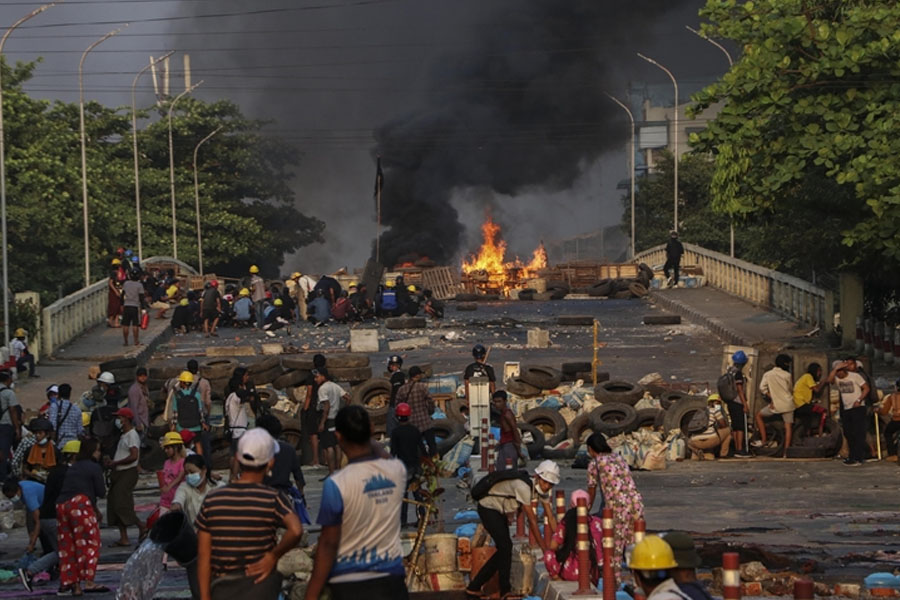 Myanmar Military Strike On Anti-Junta Protest Kills 40