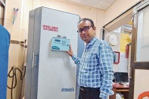 Facial blemishes were removed with help of laser machine at National Medical College