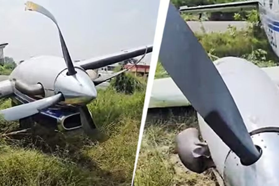 Private plane loses control after take-off and crashes in Uttar Pradesh Farrukhabad