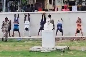 Ayodhya Municipal Corporation Forces Vendors To Do Sit-Ups, Hang Upside Down