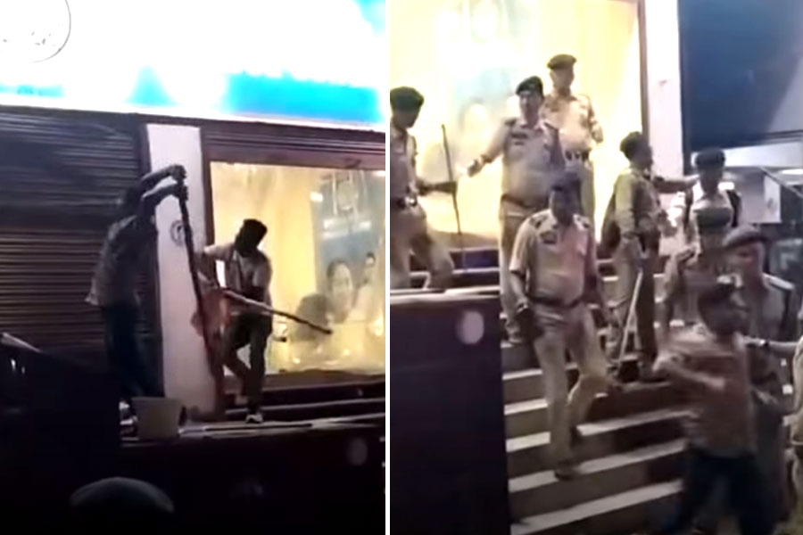 TMC party office allegedly vandalised in Tripura