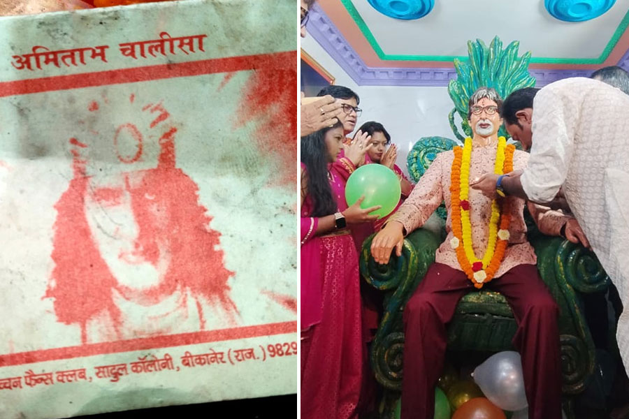 Maha Puja in Kolkata on Big B's birthday
