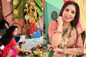 Chaiti Ghoshal's Lakshmi Puja 2025 arrangements