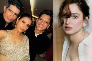 Fatima Sana Shaikh With Vijay Varma at Manish Malhotra's Diwali Bash