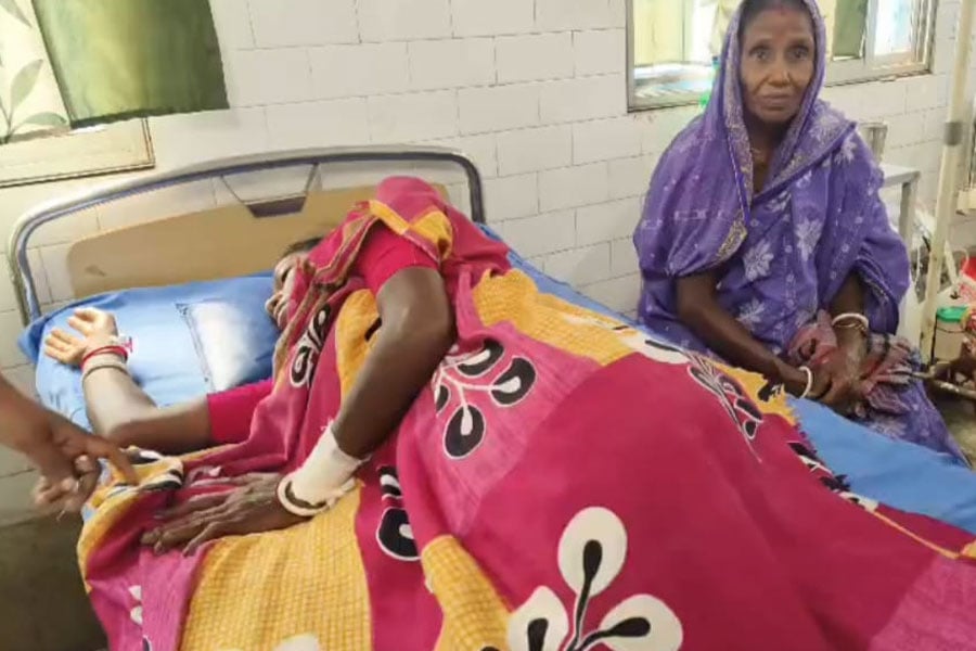 Bride from Patharpratimar survives fight with crocodile