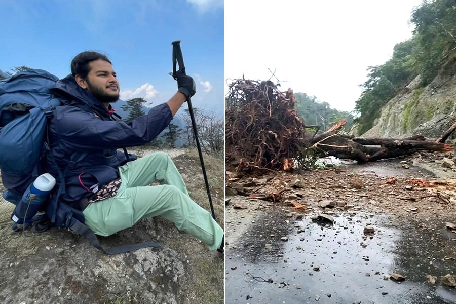 Himadri Purkayet, a youth from Diamond Harbour, missing in flood ravaged Sonada